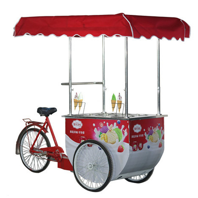 Online verkoop mobiele food van ijsjeswagen ijs eten van