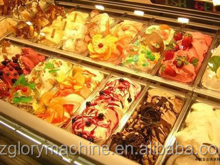 Hot Sale Goedkope Gelato IJsscherm Display Vriesmachine Italiaanse IJsscherm Cart