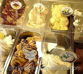 Hot Sale Goedkope Gelato IJsscherm Display Vriesmachine Italiaanse IJsscherm Cart
