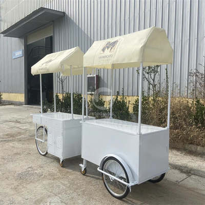 3 wielen Cargo Bike Street Food Delivery Bike Crepe Trailer High Standard IJs Cream Coffee Push Cart