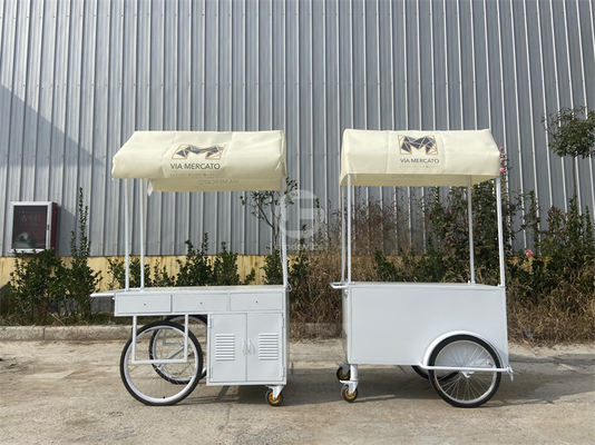 3 wielen Cargo Bike Street Food Delivery Bike Crepe Trailer High Standard IJs Cream Coffee Push Cart