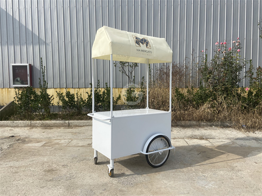 Bestprijs voedingsmiddelen business cart push cart op maat met aanhangwagen