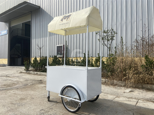Bestprijs voedingsmiddelen business cart push cart op maat met aanhangwagen
