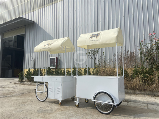 IJsschepenwinkel zacht frituren mini klassieke bar scooter push cart