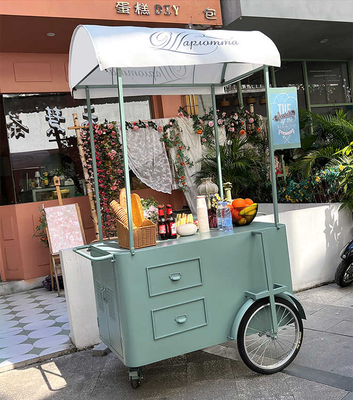 Fast concession trailer food truck elektrische straatkiosk crepe cart mobiel crepe koffie fiets food cart ontwerp