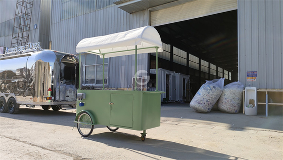 China Leverancier Kleurrijke straat mobiele voedselkar van hoge kwaliteit fastfood vrachtwagen hot sale food trailer koffie fietskar