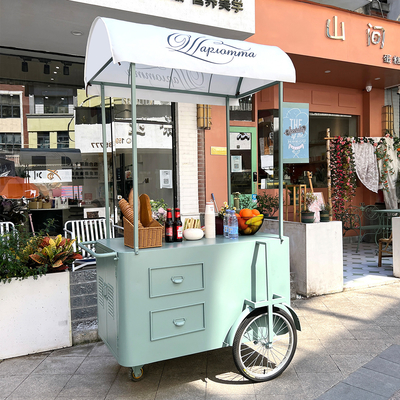 Food Truck Voedseltrailer Mini Square Hamburgers Pizza BBQ Fast Food Trailer ijsfiets fiets Koets te koop