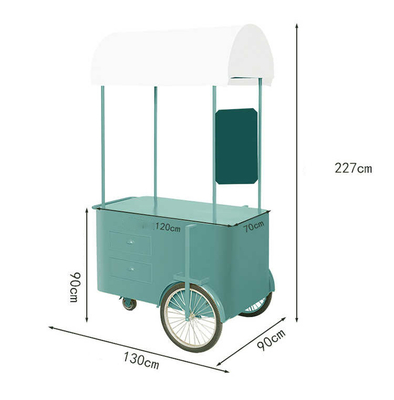 Food Truck Voedseltrailer Mini Square Hamburgers Pizza BBQ Fast Food Trailer ijsfiets fiets Koets te koop