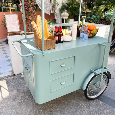 Food Truck Voedseltrailer Mini Square Hamburgers Pizza BBQ Fast Food Trailer ijsfiets fiets Koets te koop