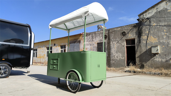 Food Truck Voedseltrailer Mini Square Hamburgers Pizza BBQ Fast Food Trailer ijsfiets fiets Koets te koop