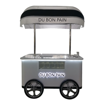 Fabrieksprijs ijswagen met wielen ijs push cart ijsvrieswagen