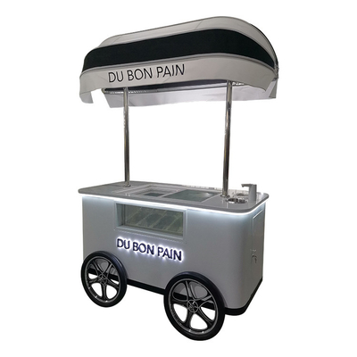 crème cart groenteproces uniek ontwerp fastfood crème
