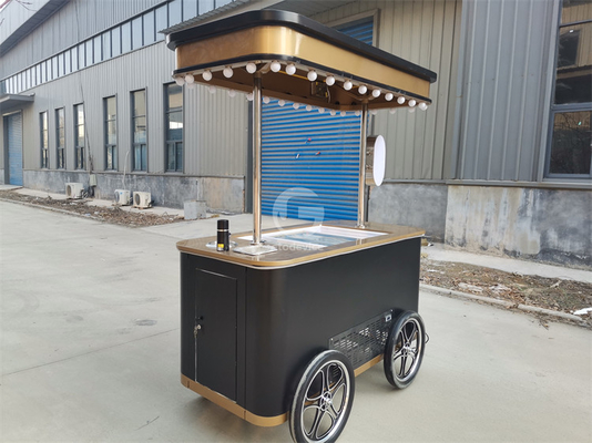 Thailand Slush Coffee IJs Cream Cart Strand IJs Cream Push Cart verkopen