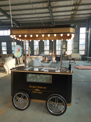 Thailand Slush Coffee IJs Cream Cart Strand IJs Cream Push Cart verkopen