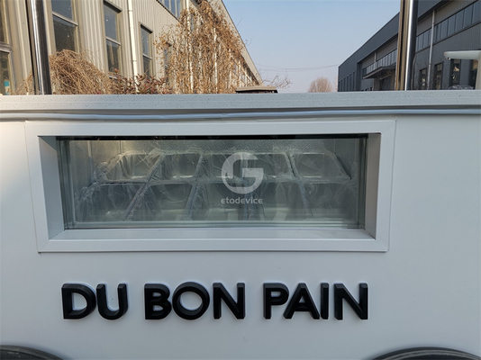 Herfst populaire straat applicatie Gelato Cart Italiaanse ijsmandje met CE