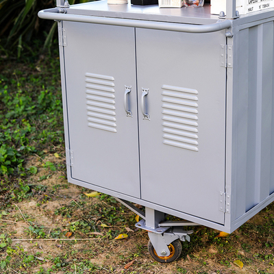 Draagbare Koffie driewieler fiets handgemaakte push cart voor On the go Brews