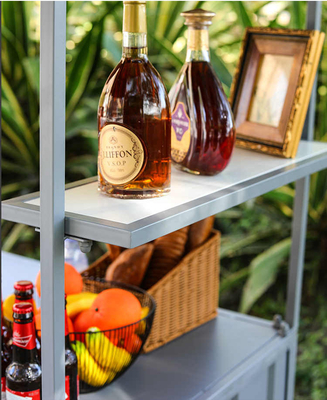 Draagbare Koffie driewieler fiets handgemaakte push cart voor On the go Brews