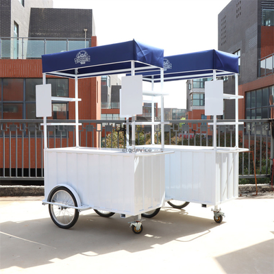 Koffie driewiel push cart draagbare drank oplossing voor mobiele ondernemers