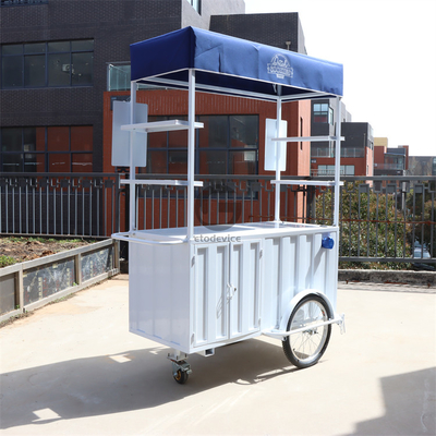 Koffie driewiel push cart draagbare drank oplossing voor mobiele ondernemers