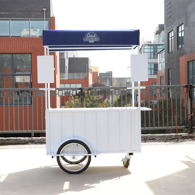 Koffie driewiel push cart draagbare drank oplossing voor mobiele ondernemers