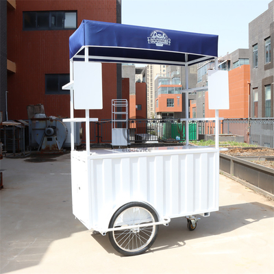 Koffie driewiel push cart draagbare drank oplossing voor mobiele ondernemers