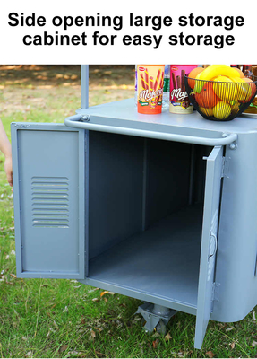 Voedsel op wielen handstootwagen Cargo Fiets voor fruit snoep wafels Street Food
