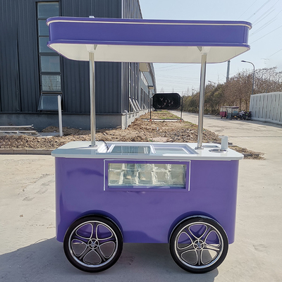 Street Application Gelato Cart Italiaans ijsmandje met Europese standaard