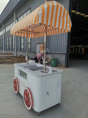 Populair ijsbeeld in de openlucht stootkar met vriezer showcase fabrieksprijs te koop