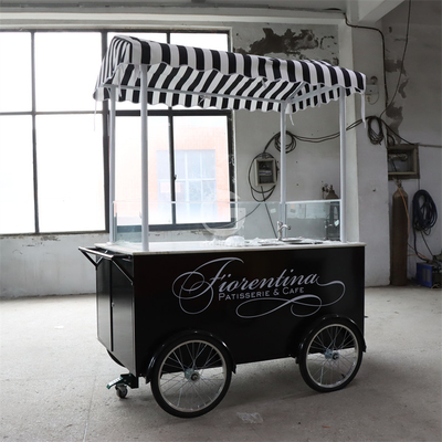 Aanpassing Fiets Voedselmandje 100kg Gewicht voor Outdoor Street Vending