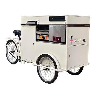 200w IJscreme Push Cart Custom Food Snack Cart Makkelijk te bedienen