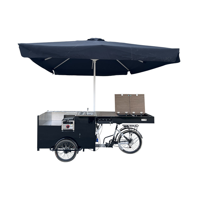 Mobiele koffiekar met fietstechnieken en 24 inch achterwielen van Glory Coffee