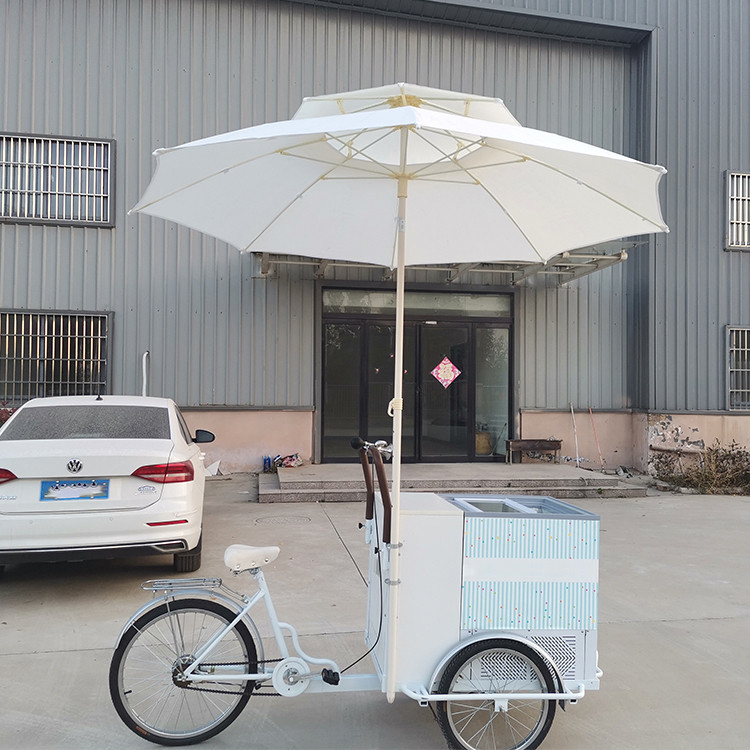 214*83*240cm Mobiele kleine ijsje driewieler taart kiosk bier trike fastfood fiets na service online ondersteuning