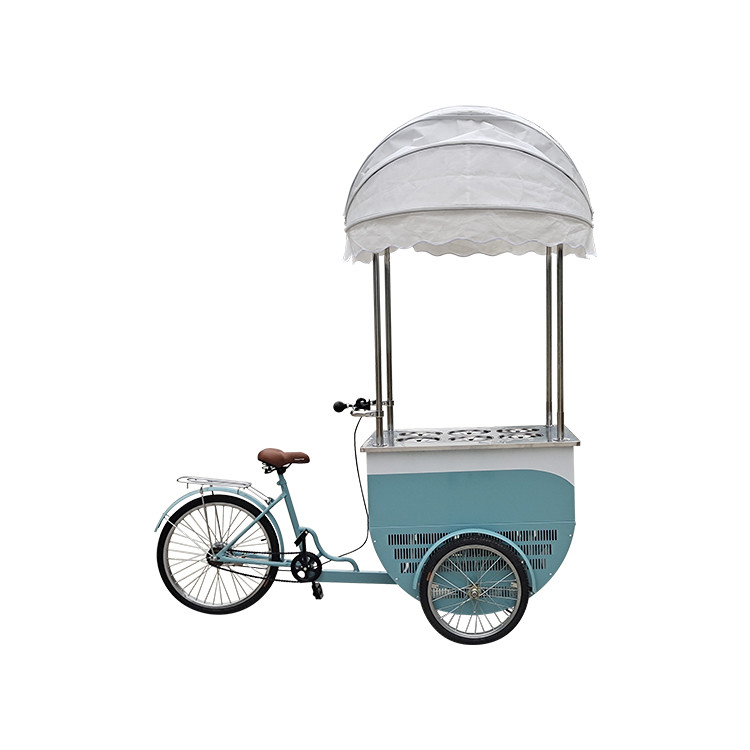 Direct leveren Vriesfiets voor ijs Customized Color Mobile Food Trucks