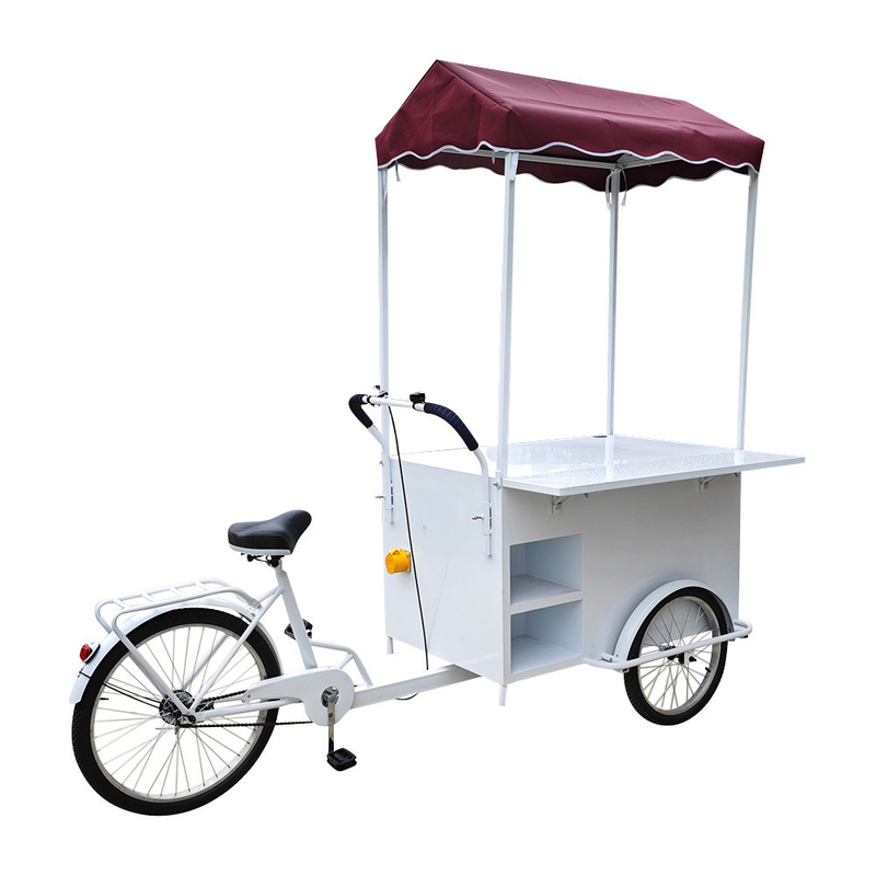 Ontwerp ijs en pannenkoeken Voedselfiets Cargofiets Ideaal voor de productie van diepvries