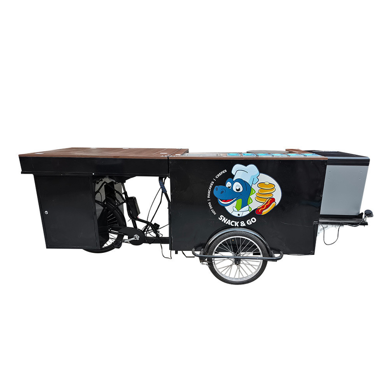 Hamburger Tricycle Mobile Coffee Shop met aanpasbare kleuren en online ondersteuning