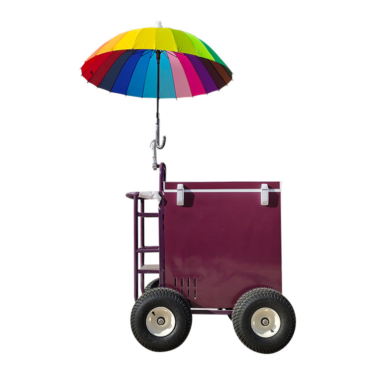 Bouwmaterialen winkels 830*650*2200mm Street Food Kiosk Cart Food Van Hot Dog Cart