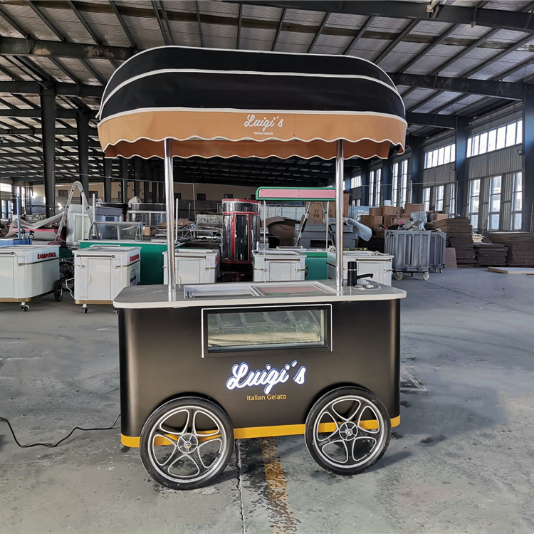 IJs Trucks Mobile Hard IJsbal Push Food Cart Chinese fabrikanten IJsbal