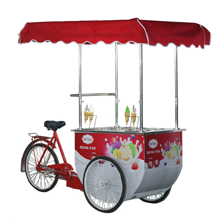 Fabrieksverkoop ijs food van te koop/popsicle cart/vending ijsfiets