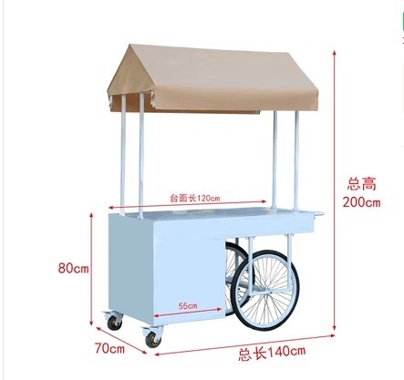 China Made Small Street Ice Cream Trucks Food Cart Gebruikte roestvrijstalen food trucks te koop