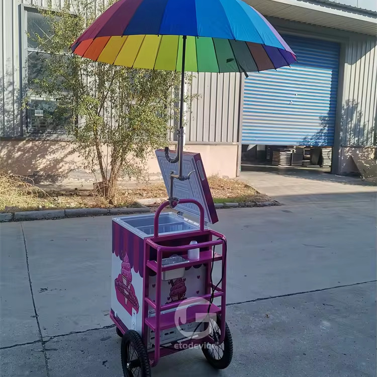 IJs-Vending Cart For Sale concession snack food push cart mobiele verkoopmandje
